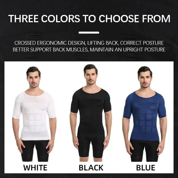 T-shirt amincissant avec technologie rafraîchissante pour hommes