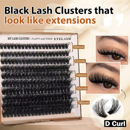 Faux cils bouclés et duveteux à faire soi-même