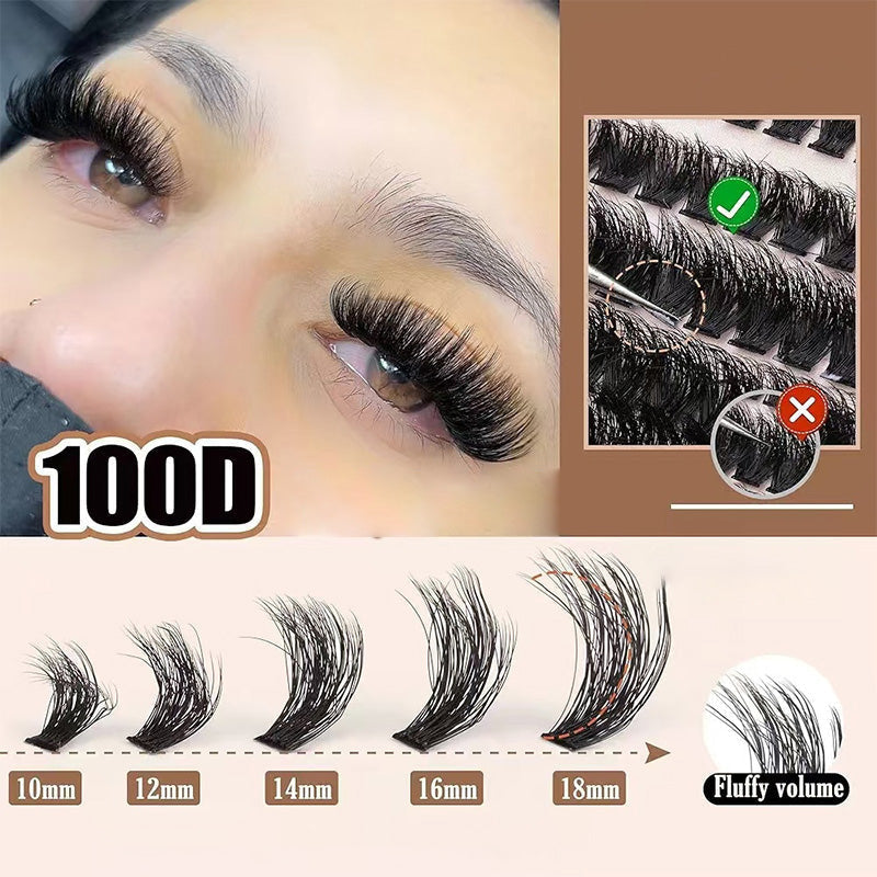 Faux cils bouclés et duveteux à faire soi-même