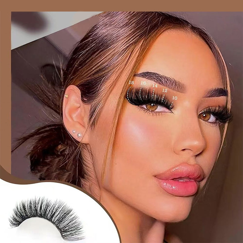 Faux cils bouclés et duveteux à faire soi-même