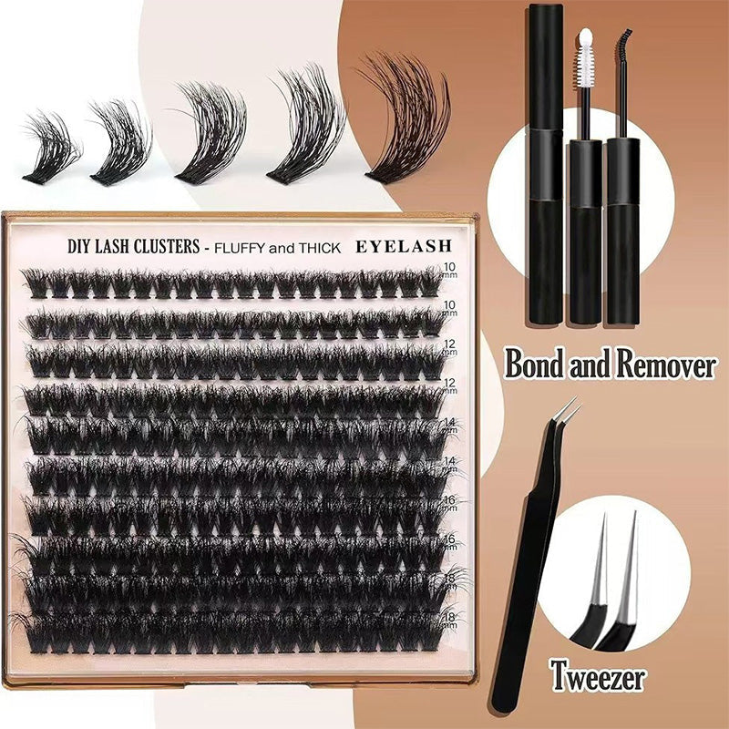 Faux cils bouclés et duveteux à faire soi-même