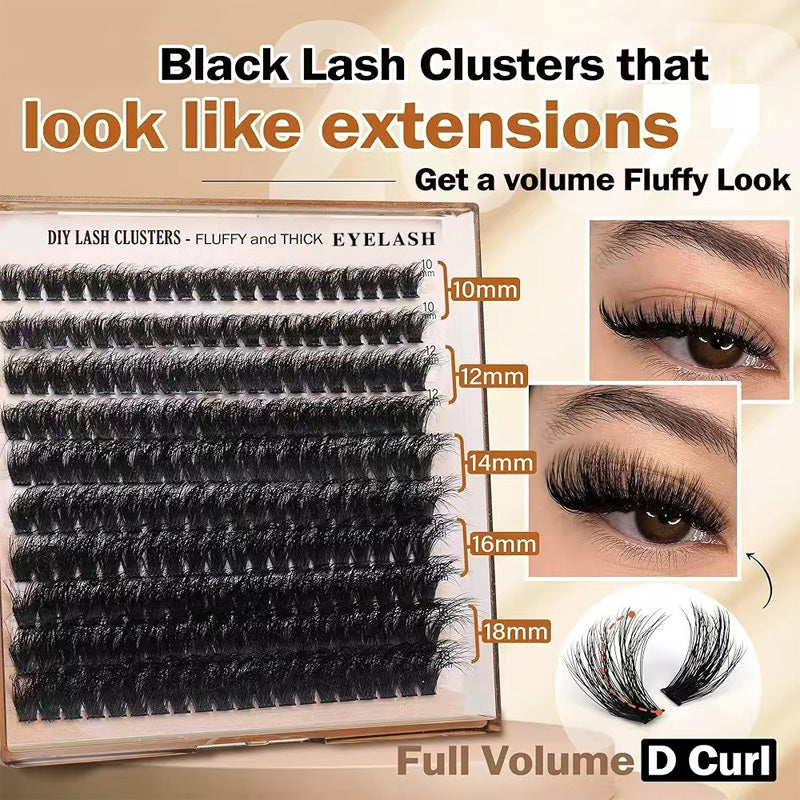 Faux cils bouclés et duveteux à faire soi-même