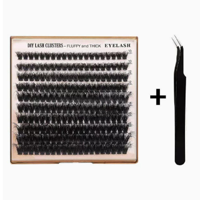 Faux cils bouclés et duveteux à faire soi-même