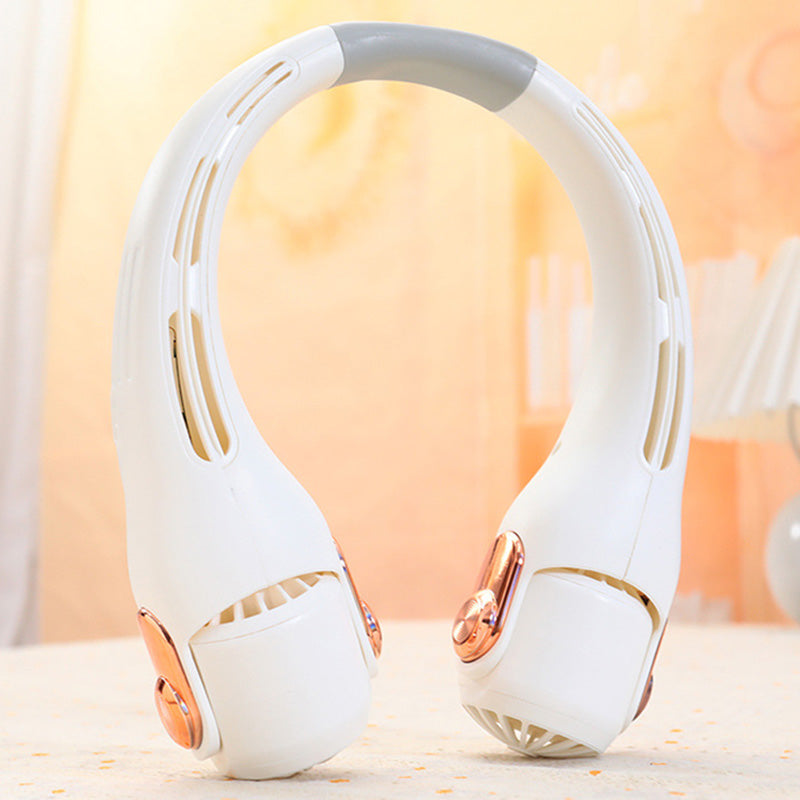 🍃 Ventilateur de cou – Ultra-silencieux, rotation à 360°, 3 vitesses. Rafraîchissement mains libres, longue autonomie. Indispensable en été !