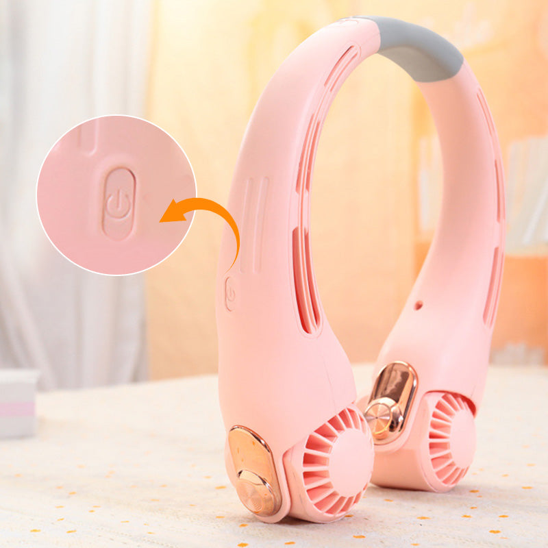 🍃 Ventilateur de cou – Ultra-silencieux, rotation à 360°, 3 vitesses. Rafraîchissement mains libres, longue autonomie. Indispensable en été !