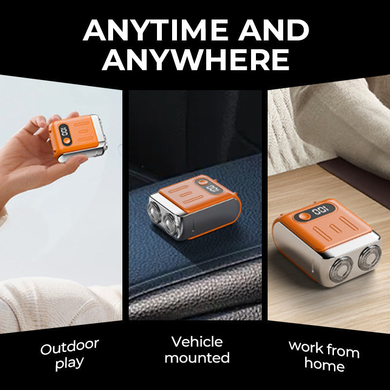 Rasoir électrique rotatif miniature portable pour hommes