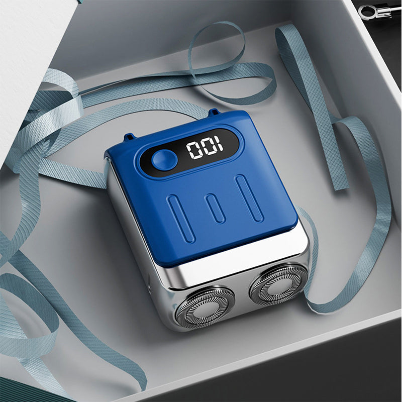 Rasoir électrique rotatif miniature portable pour hommes