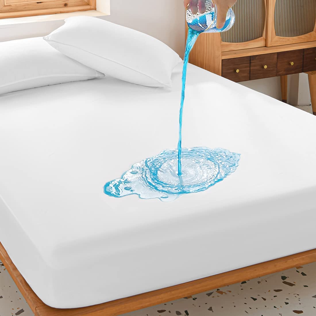 🛏️ -50% MAINTENANT ! 🎉 Protège-Matelas Bébé Imperméable – Coton Éponge + PU – Anti-Moisissures & Lavable Machine for Lit Bébé & Enfant