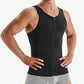 Gilet d'entraînement avec effet ventre plat et fermeture éclair pour homme