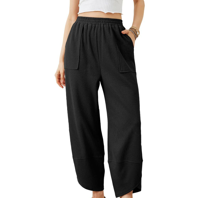 🎉Hot Sale 49% OFF🎉Pantalon décontracté à neuf points pour femme, très élastique et respirant 💕 ample et confortable 💕