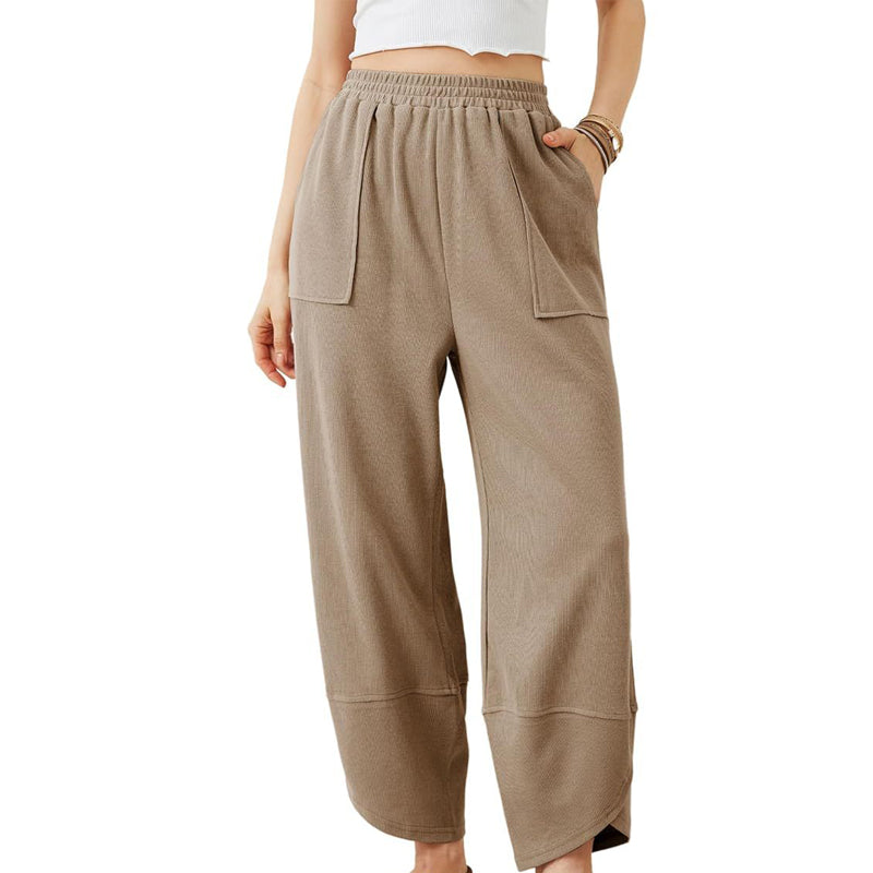 🎉Hot Sale 49% OFF🎉Pantalon décontracté à neuf points pour femme, très élastique et respirant 💕 ample et confortable 💕