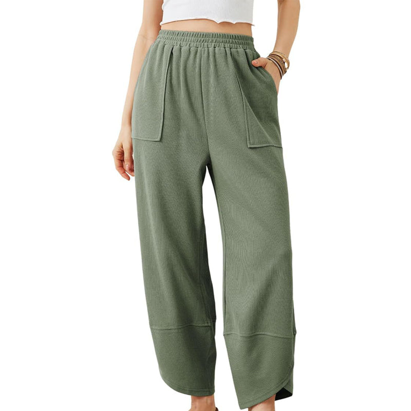 🎉Hot Sale 49% OFF🎉Pantalon décontracté à neuf points pour femme, très élastique et respirant 💕 ample et confortable 💕