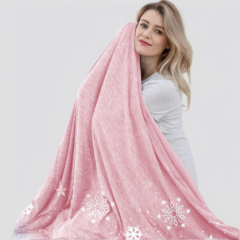 Couverture fine, légère et rafraîchissante de couleur unie