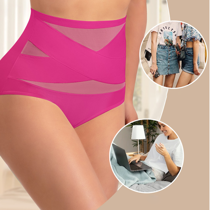 🌸✨Culotte gainante taille haute avec renfort à l'entrejambe pour grandes tailles