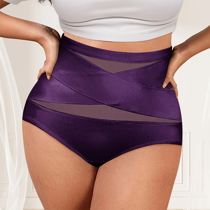 🌸✨Culotte gainante taille haute avec renfort à l'entrejambe pour grandes tailles