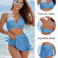 👙2025 Nouveau Type 49% DE RÉDUCTION💥Ensembles de bikinis taille haute Femmes Contrôle de l'abdomen Gingham