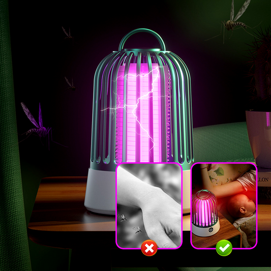 Lampe Électrique Anti-Moustiques Puissante avec Lumière UV