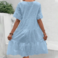 🌸Nouvelle réduction de 50 % 💖Robe pour femme à col rond, motif floral et découpes
