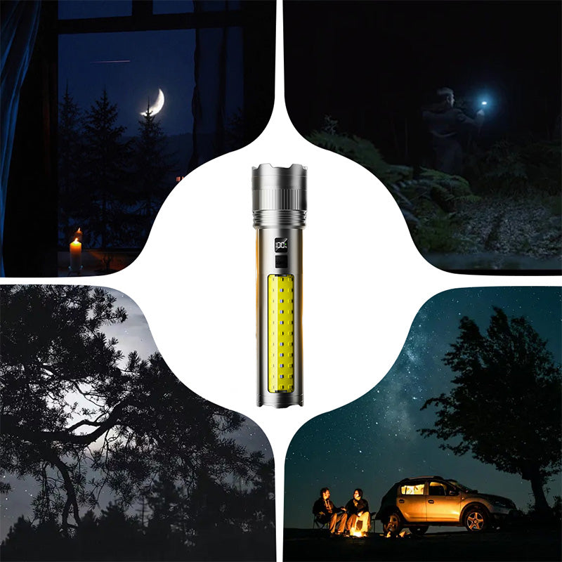 🔥‑50% de réduction ! Lampe torche LED rechargeable ultra-puissante 🔦 Longue portée, étanche, compacte pour tous vos déplacements ✨