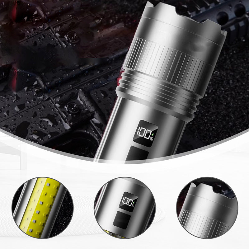 🔥‑50% de réduction ! Lampe torche LED rechargeable ultra-puissante 🔦 Longue portée, étanche, compacte pour tous vos déplacements ✨