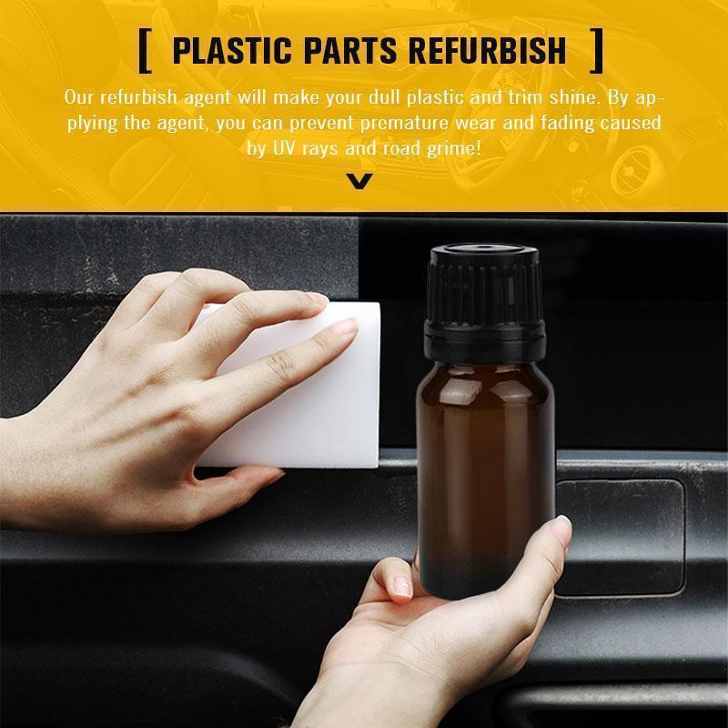 🚗 ACHETEZ 1 - RECEVEZ 1 GRATUIT ! ✨ Agent de Rénovation pour Pièces Plastique - Redonne l'Éclat aux Phares/Tableaux de Bords/Plastiques Auto sans Ponçage 🔧💎