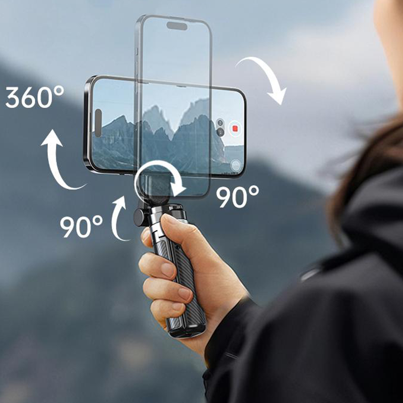 🏆 Vente chaude 50 % DE RÉDUCTION ✨ Perche à selfie magnétique multifonctionnelle 4 en 1 avec rotation à 360°