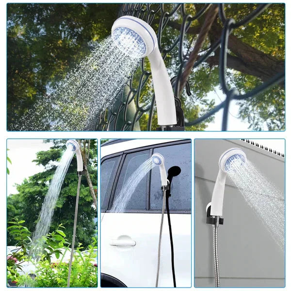 🚿 Douche de Camping Portable – Débit Réglable & Nettoyage Facile en Plein Air !