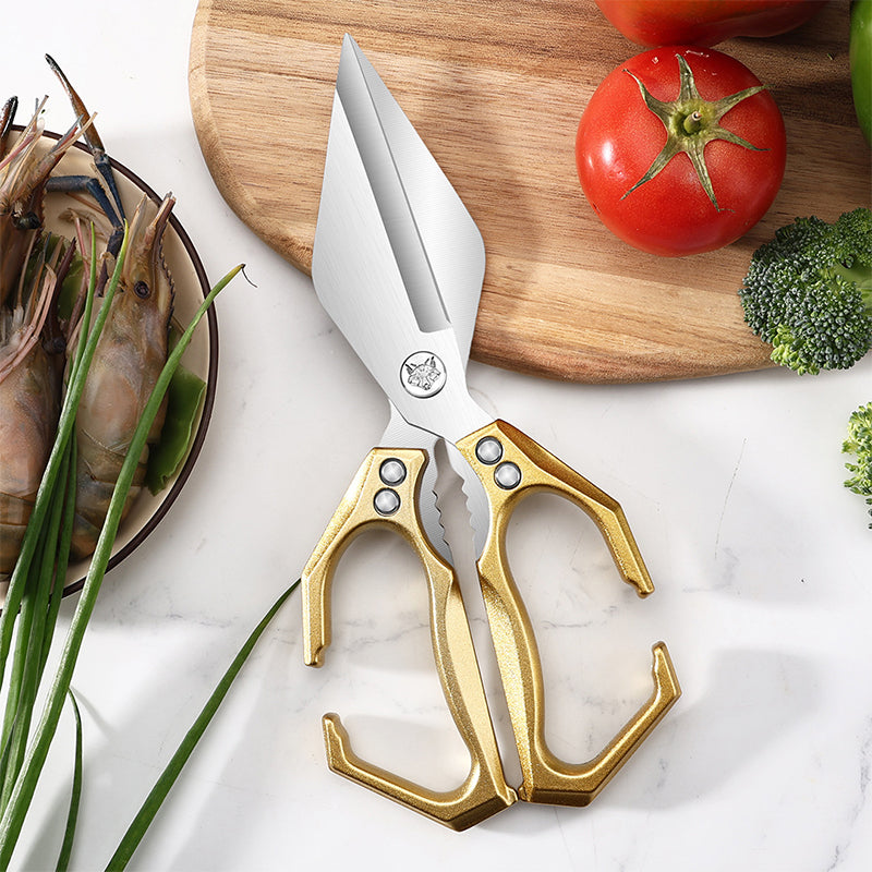 🔥50% de réduction ! Ciseaux de cuisine multifonctionnels et résistants – Acier inoxydable, démontables, anti-adhérents & parfaits pour viande, herbes, crustacés et plus ! 🦐🔪