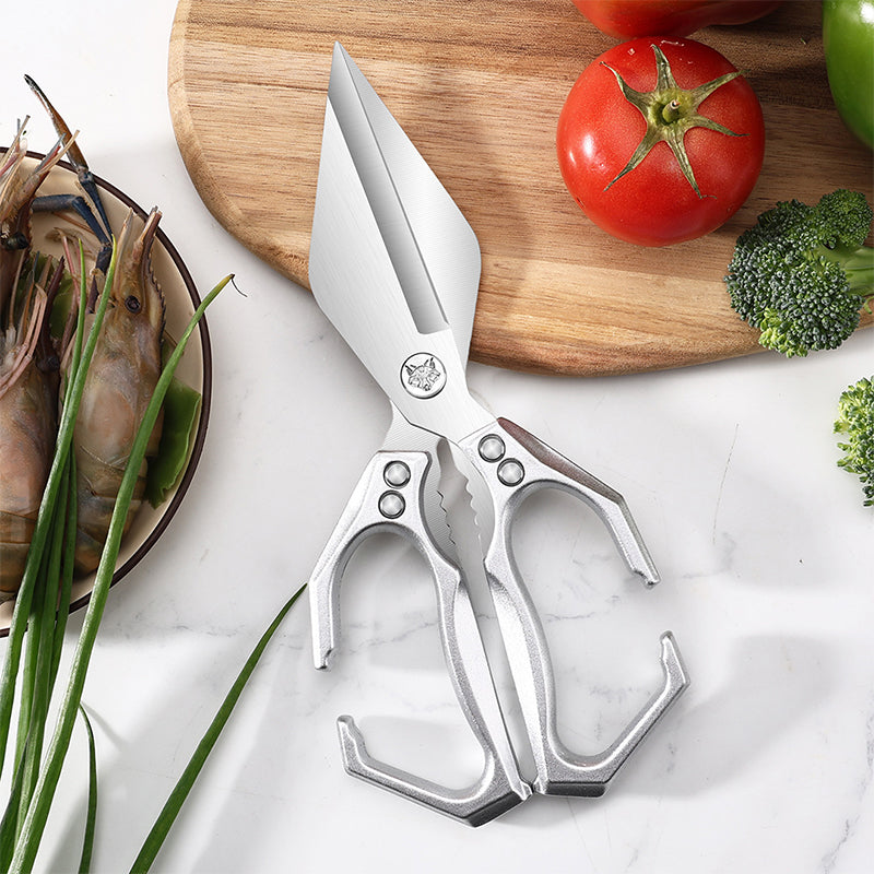 🔥50% de réduction ! Ciseaux de cuisine multifonctionnels et résistants – Acier inoxydable, démontables, anti-adhérents & parfaits pour viande, herbes, crustacés et plus ! 🦐🔪