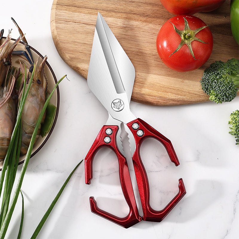 🔥50% de réduction ! Ciseaux de cuisine multifonctionnels et résistants – Acier inoxydable, démontables, anti-adhérents & parfaits pour viande, herbes, crustacés et plus ! 🦐🔪