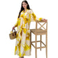 💎 60% DE RÉDUCTION ! 💎 Robe Longue à Col V pour Femmes – Imprimé Floral Abstrait, Tissu Fluide & Parfaite pour l’Été
