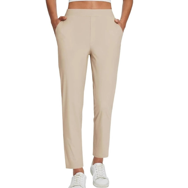 🔥⏳OFFRE LIMITÉE -50%🌞Pantalon taille haute femme avec poches zippées 👖 – Tissu extensible dans les 4 sens, effet ventre plat, respirant et séchage rapide, 6 couleurs, tailles S à 3XL