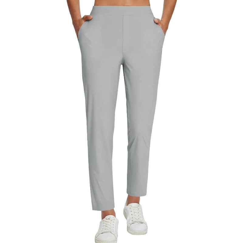🔥⏳OFFRE LIMITÉE -50%🌞Pantalon taille haute femme avec poches zippées 👖 – Tissu extensible dans les 4 sens, effet ventre plat, respirant et séchage rapide, 6 couleurs, tailles S à 3XL