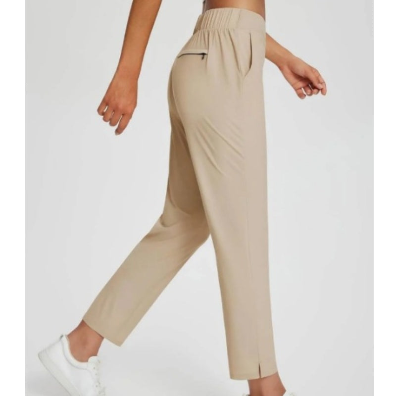 🔥⏳OFFRE LIMITÉE -50%🌞Pantalon taille haute femme avec poches zippées 👖 – Tissu extensible dans les 4 sens, effet ventre plat, respirant et séchage rapide, 6 couleurs, tailles S à 3XL