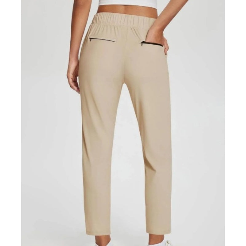 🔥⏳OFFRE LIMITÉE -50%🌞Pantalon taille haute femme avec poches zippées 👖 – Tissu extensible dans les 4 sens, effet ventre plat, respirant et séchage rapide, 6 couleurs, tailles S à 3XL