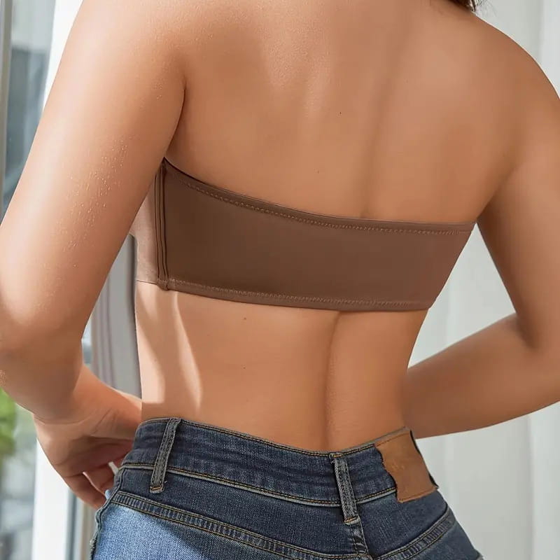 Soutien-gorge push-up sans bretelles et sans armatures à fermeture avant pour femme