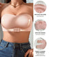 Soutien-gorge push-up sans bretelles et sans armatures à fermeture avant pour femme
