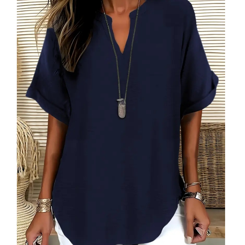 👕 50% DE RÉDUCTION ! Top Ample et Polyvalent – Look Décontracté pour Toutes Occasions 🛍️🌟【Stock Limitée】