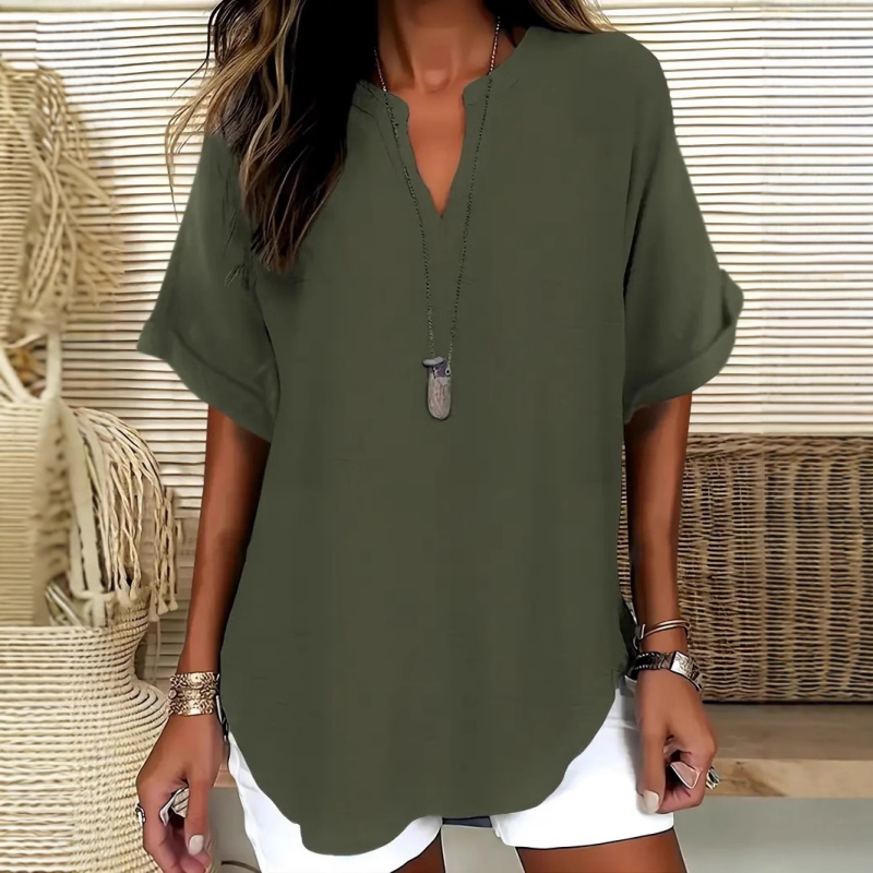 👕 50% DE RÉDUCTION ! Top Ample et Polyvalent – Look Décontracté pour Toutes Occasions 🛍️🌟【Stock Limitée】