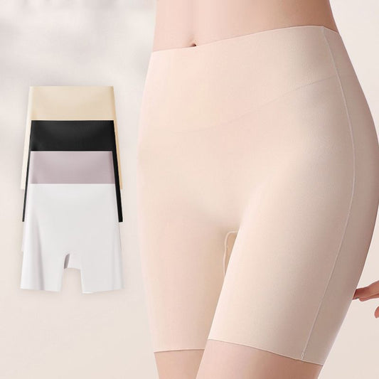 Culotte taille haute en soie glacée pour femmes avec effet ventre plat et galbant des fesses