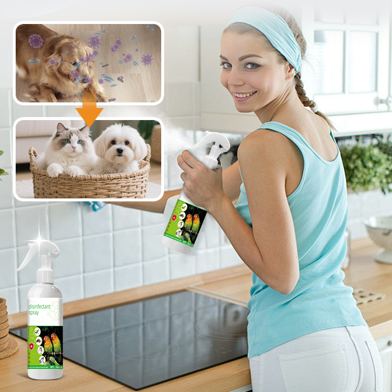 Spray désinfectant éliminateur d'odeurs pour animaux