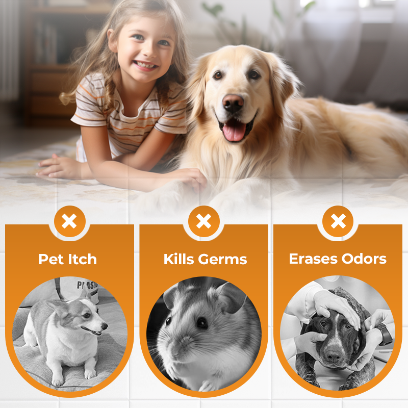 Spray désinfectant éliminateur d'odeurs pour animaux