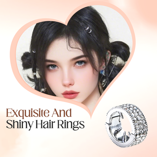 Anneaux à cheveux exquis et brillants