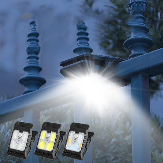 🌿Lampe Solaire à Clip Extérieur avec Détecteur de Mouvement🏡✨