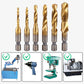 Kit de 6 tarauds hélicoïdaux composés polyvalents