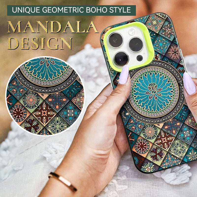 Coque de Téléphone à Imprimé Mandala Vibrant