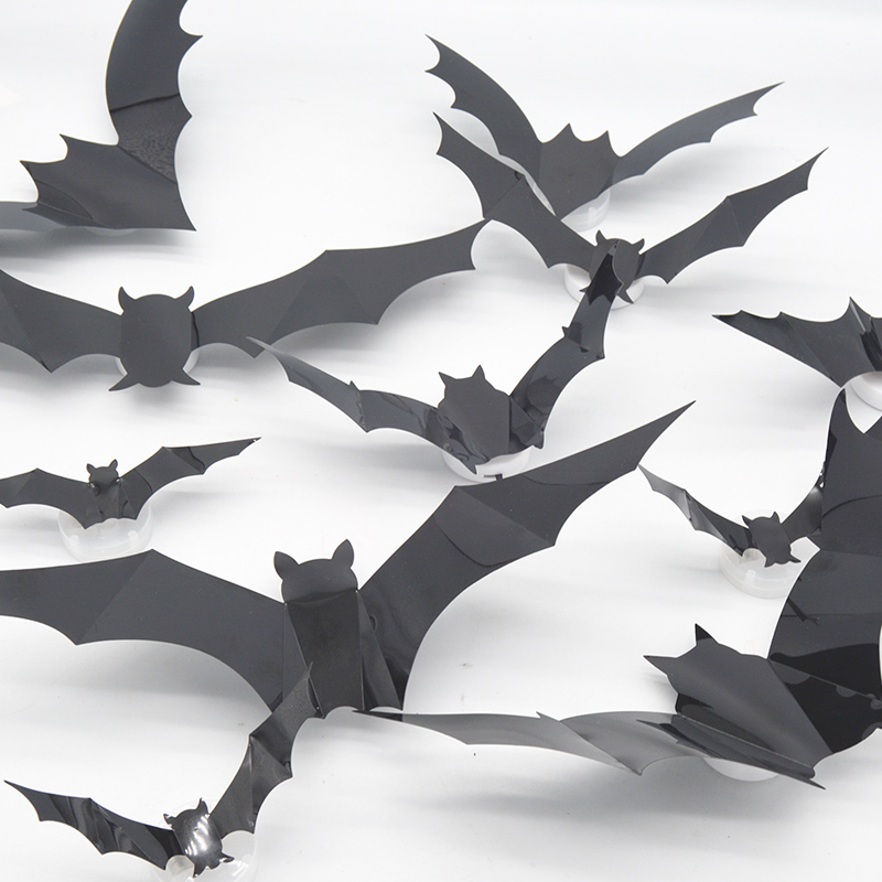 🦇50 % DE RÉDUCTION POUR UNE DURÉE LIMITÉE ! ⏰Décoration murale LED chauve-souris 3D pour Halloween 🦇