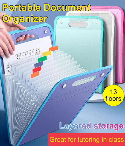 Sac de Rangement Multi-Couches pour Documents