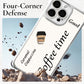 Coque de Téléphone Adorable avec Poupée 3D Café et Lanière