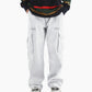 Pantalon tendance à coupe ample avec multi-poches pour homme